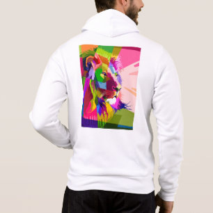 Leeuwenkop Prismatisch Pop Art-ontwerp-62502 Hoodie