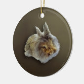 Leeuwenkopkonijn Keramisch Ornament (Links)