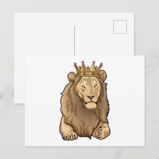 Leeuwenkroon Briefkaart (Voorkant / Achterkant)