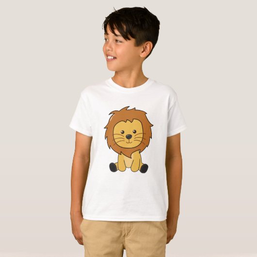 leeuwenkuikdieren voor kinderen Leeuwenkoning T-shirt (Voorkant volledig)