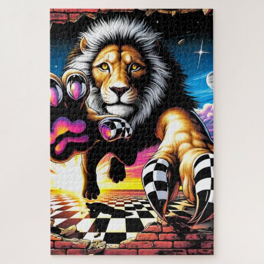 Leeuwenkunst Legpuzzel (Verticaal)