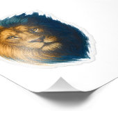 Leeuwenkunstwerk - Bicolor Foto Afdruk (Hoek)