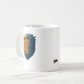 Leeuwenkunstwerk - Bicolor Koffiemok (Voorkant links)