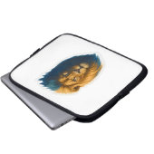 Leeuwenkunstwerk - Bicolor Laptop Sleeve (Voorkant onderkant)