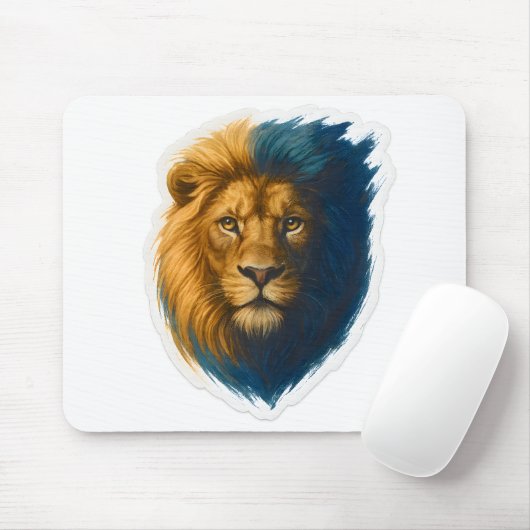 Leeuwenkunstwerk - Bicolor Muismat (Met muis)