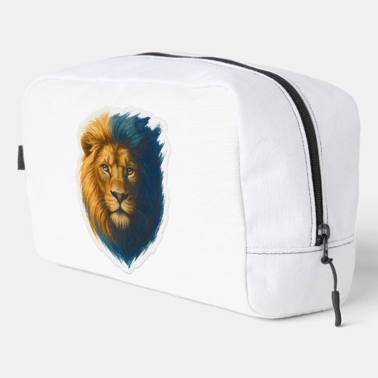 Leeuwenkunstwerk - Bicolor Toilettasje (Rechterhoek)