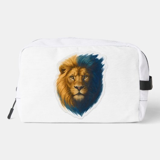 Leeuwenkunstwerk - Bicolor Toilettasje (Achterkant)
