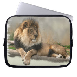 Leeuwenliefhebbers Koning van de Jungle Laptop Sleeve