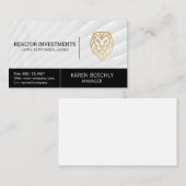 Leeuwenlogo Gouden Visitekaartje (Voorkant / Achterkant)