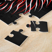 Leeuwenmasker in Tribalstijl Legpuzzel (Zijkant)