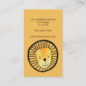 Leeuwenmoeder visitekaartje (Achterkant)