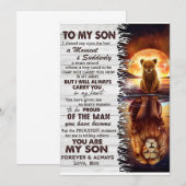 Leeuwenmoeder voor mijn zoon deed ik mijn ogen dic kaart (Voorkant / Achterkant)