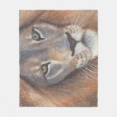 Leeuwenogen Fleece Deken (Voorkant)