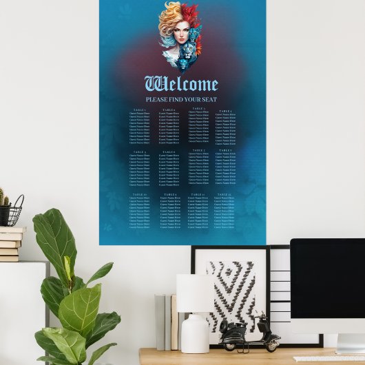 Leeuwenoog en sterrenhaar poster (Thuiskantoor)