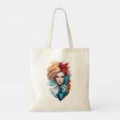 Leeuwenoog en sterrenhaar tote bag (Achterkant)