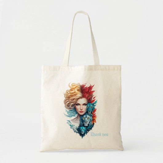 Leeuwenoog en sterrenhaar tote bag (Voorkant)