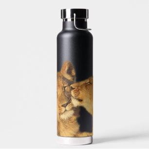 Leeuwenpaar waterfles, 650 ml. waterfles