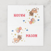 Leeuwenplaatskaarten, Circusfeest Plaatskaartje (Buitenkant ongevouwen)