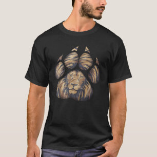 Leeuwenpootafdruk viert wildlife t-shirt