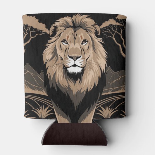 Leeuwenportret Blikjeskoeler (Achterkant)