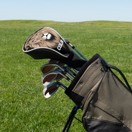  Leeuwenportret Golfheadcover (Insitu)