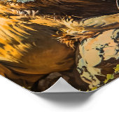  Leeuwenportret Poster (Hoek)