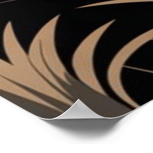  Leeuwenportret Poster (Hoek)