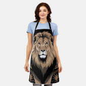  Leeuwenportret Schort (Gedragen)