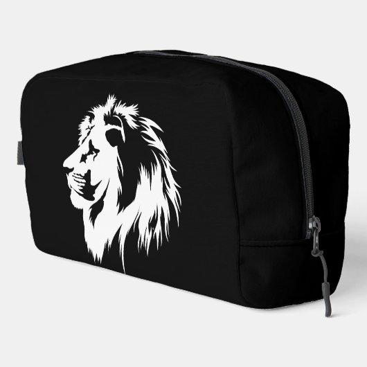 Leeuwenportret (wit) toilettasje (Rechterhoek)