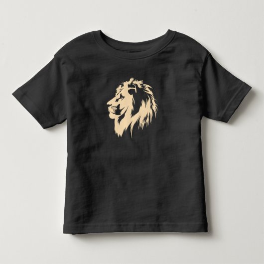 Leeuwenportret (zand) kinder shirts (Voorkant)