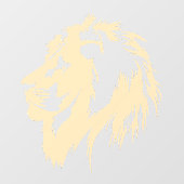 Leeuwenportret (zand) raamsticker (Vel)