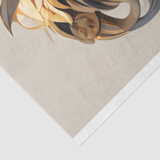 Leeuwenportretpapier Tissuepapier (Detail)