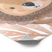 Leeuwenposter voor de kinderkamer - Dierendecorati Poster (Hoek)