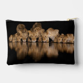 Leeuwenprooi drinkt 's nachts bij het watergat etui (Achterkant)