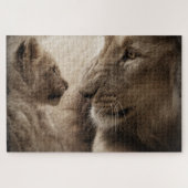 leeuwenpuzzel legpuzzel (Horizontaal)