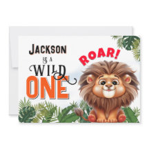 Leeuwensafari Wild One Kinderverjaardagsfeestje
