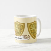 Leeuwenschild Familiewapen Achternaam Koffiemok (Voorkant rechts)