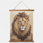  leeuwenschilderij hangend wandkleed (Voorkant)