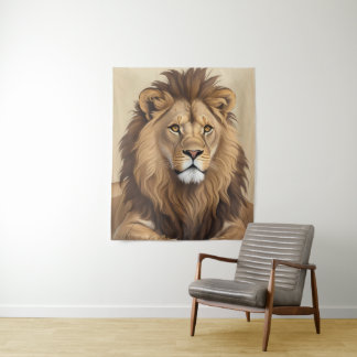 leeuwenschilderij wandkleed