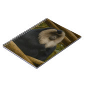 Leeuwenstaartmakaak in bosreservaat notitieboek (Linkerzijde)