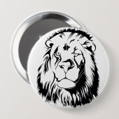 Leeuwenstam 002 ronde button 4,0 cm (Voorkant /achterkant)