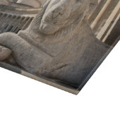 Leeuwenstandbeeld voor historische kerk snijplank (Hoek)