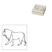 leeuwenstempel rubberstempel (Gestempeld)