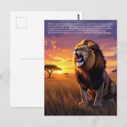 Leeuwensymboliek Briefkaart (Voorkant / Achterkant)