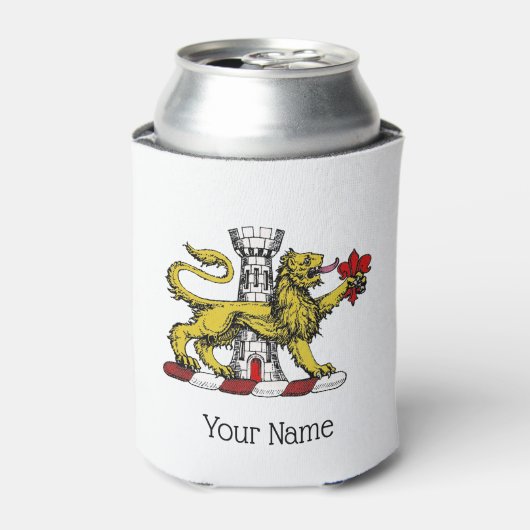Leeuwentoren Fleur de Lis Kam Embleem C Blikjeskoeler (Blikje Voorkant)