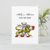 Leeuwentoren Fleur de Lis Kam Embleem C Kaart (Staand voorkant)