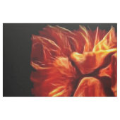 Leeuwenvuur op zwart stof (Fat Quarter)