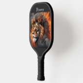 Leeuwenvuur.  woorden en monogram. pickleball paddle (Links)