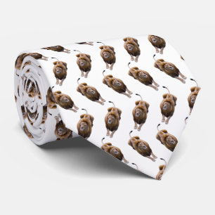 Leeuwenwaanzin Tie Dubbelzijdige Print (kies kleur Stropdas