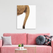 Leeuwenwelp (Panthera leo) tegen wit 2 Canvas Afdruk (Insitu (Woonkamer))